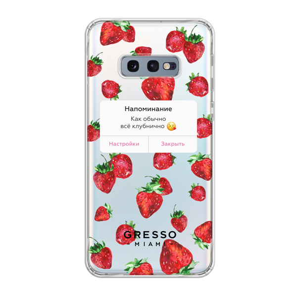 Противоударный чехол для Samsung Galaxy S10e. Коллекция Tutti Frutti. Модель Kiss Kiss..