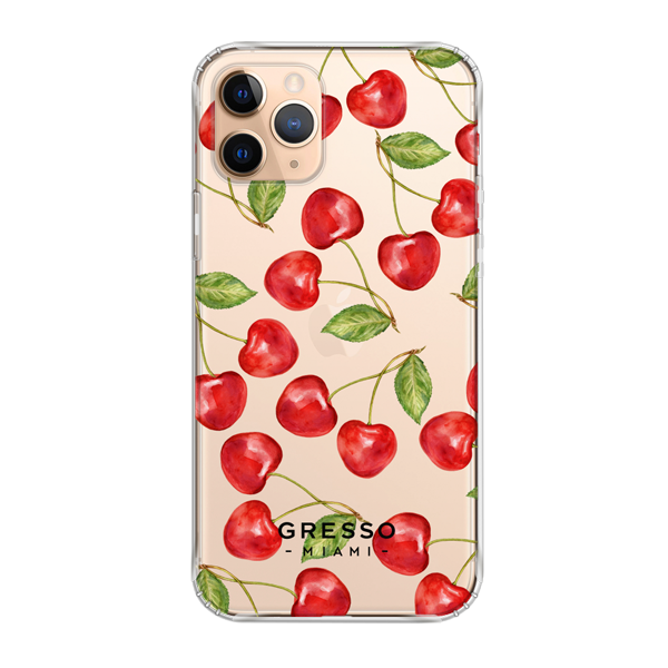 Противоударный чехол для iPhone 11 Pro. Коллекция Tutti Frutti. Модель Wild Cherry..