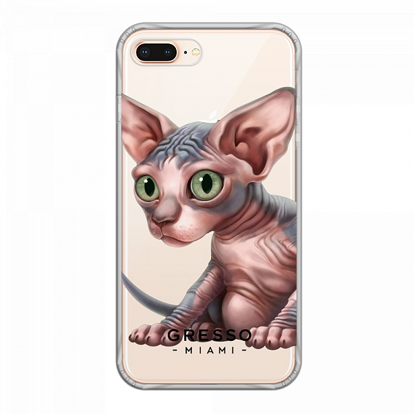 Противоударный чехол для iPhone 8 Plus. Коллекция Let’s Be Friends!. Модель Sphynx Kitten..