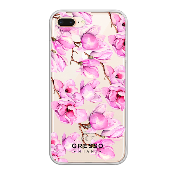 Противоударный чехол для iPhone 8 Plus. Коллекция Flower Power. Модель The Power of Pink..