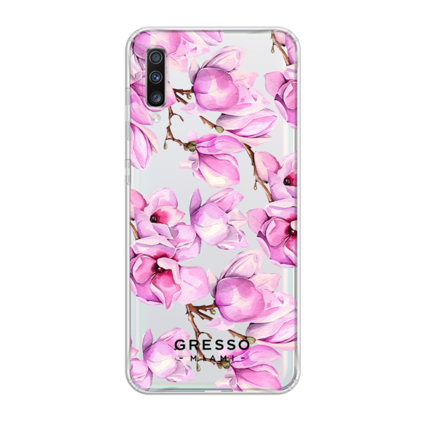 Противоударный чехол для Samsung Galaxy A70. Коллекция Flower Power. Модель The Power of Pink..