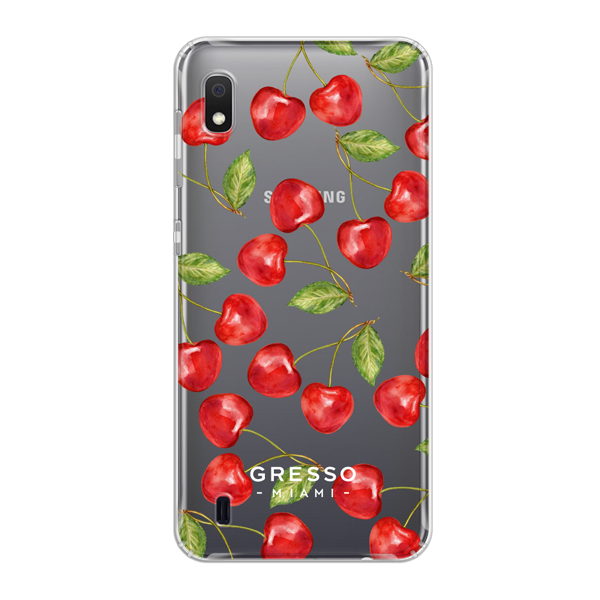 Противоударный чехол для Samsung Galaxy A10. Коллекция Tutti Frutti. Модель Wild Cherry..