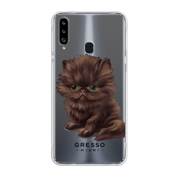 Противоударный чехол для Samsung Galaxy A20s. Коллекция Let’s Be Friends!. Модель Persian Kitten..