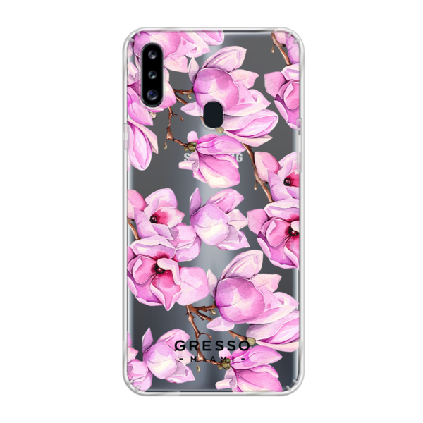 Противоударный чехол для Samsung Galaxy A20s. Коллекция Flower Power. Модель The Power of Pink..