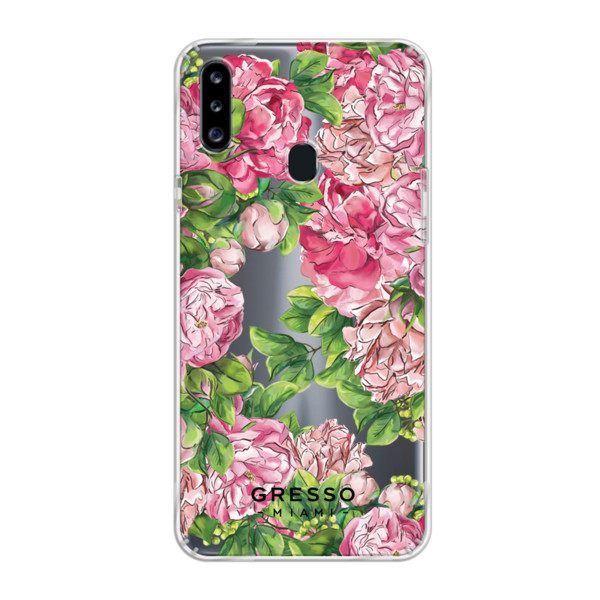 Противоударный чехол для Samsung Galaxy A20s. Коллекция Flower Power. Модель It’s Pink P.M...