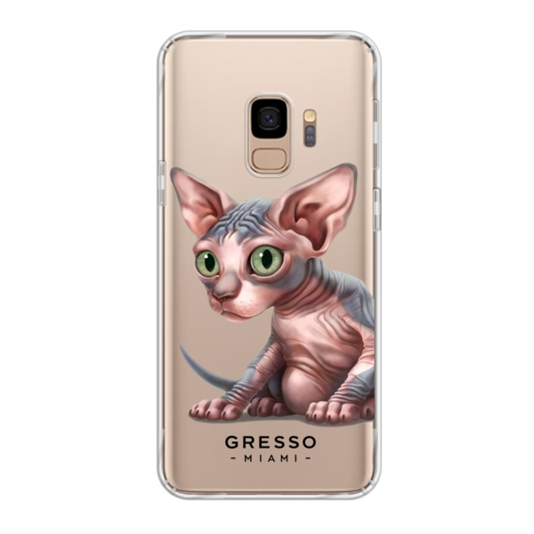 Противоударный чехол для Samsung Galaxy S9. Коллекция Let’s Be Friends!. Модель Sphynx Kitten..