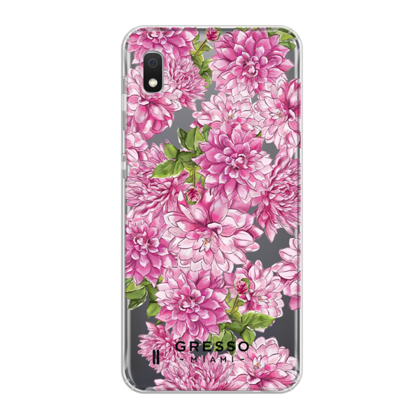 Противоударный чехол для Samsung Galaxy A10. Коллекция Flower Power. Модель Pink Friday..