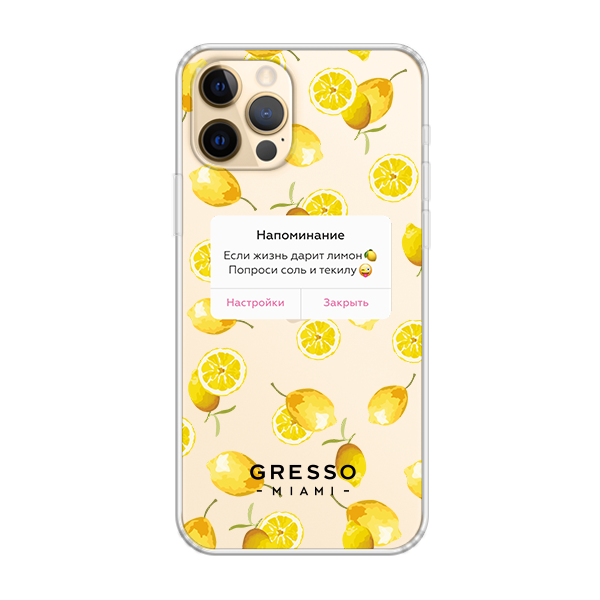 Противоударный чехол для iPhone 12 Pro Max. Коллекция Tutti Frutti. Модель Tequila  Lime..