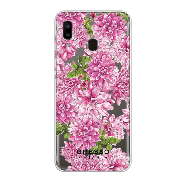 Противоударный чехол для Samsung Galaxy A20. Коллекция Flower Power. Модель Pink Friday..