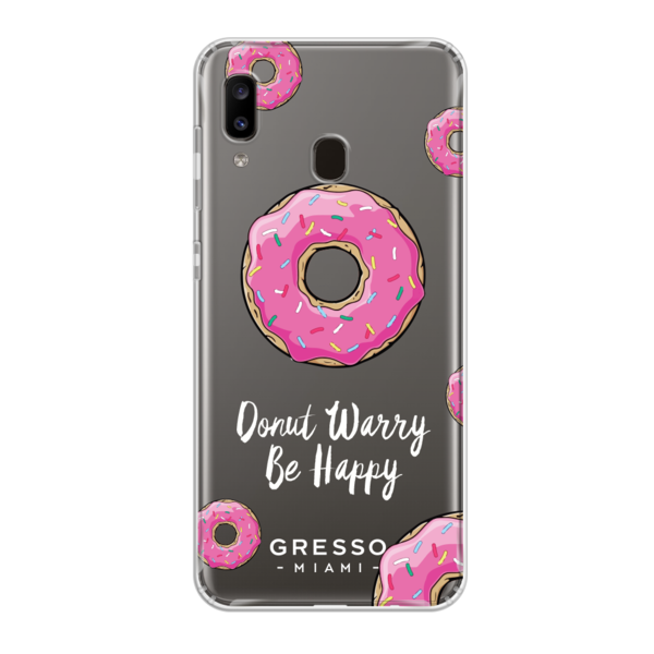 Противоударный чехол для Samsung Galaxy A20. Коллекция Because I'm Happy. Модель Donut Baby..