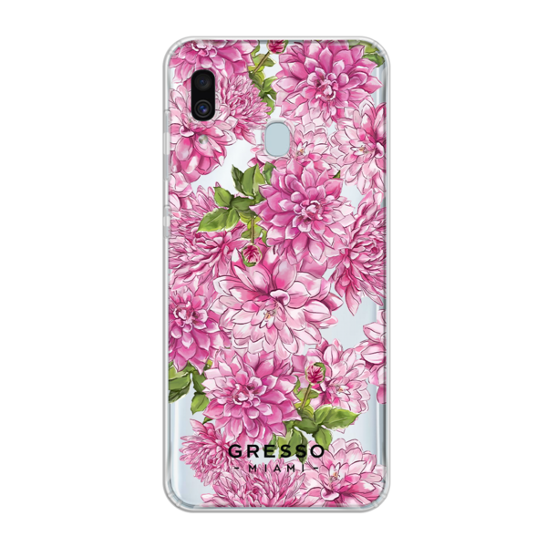 Противоударный чехол для Samsung Galaxy A30. Коллекция Flower Power. Модель Pink Friday..