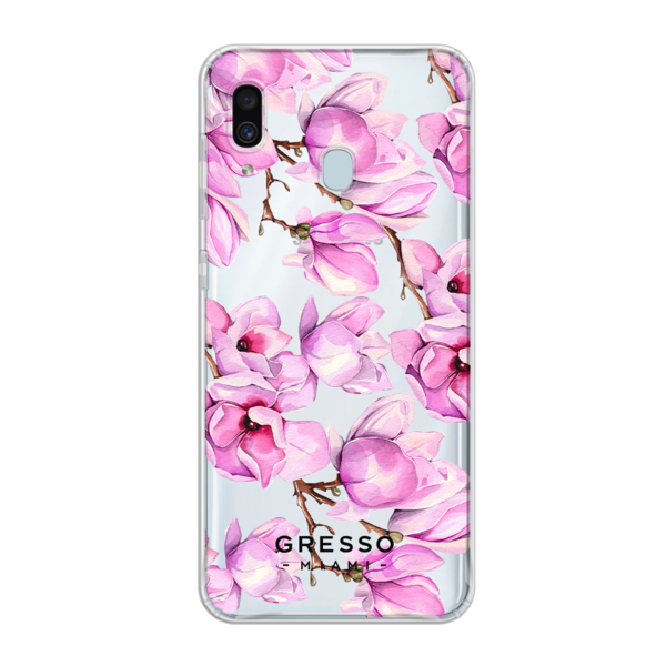 Противоударный чехол для Samsung Galaxy A30. Коллекция Flower Power. Модель The Power of Pink..