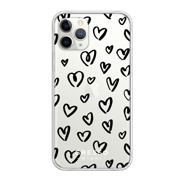 Противоударный чехол для iPhone 11 Pro. Коллекция La La Land. Модель Happy Hearts..