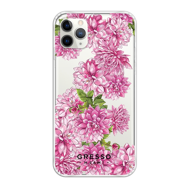 Противоударный чехол для iPhone 11 Pro Max. Коллекция Flower Power. Модель Pink Friday..