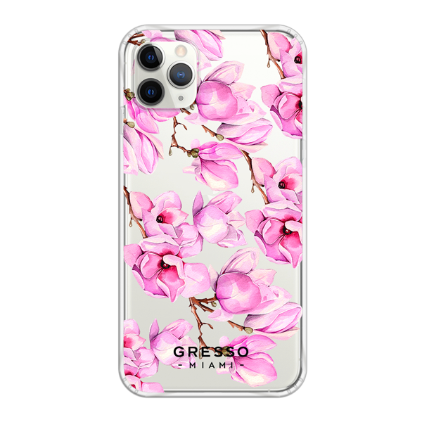 Противоударный чехол для iPhone 11 Pro Max. Коллекция Flower Power. Модель The Power of Pink..