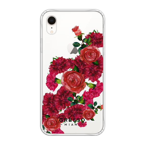 Противоударный чехол для iPhone XR. Коллекция Flower Power. Модель Moulin Rouge..