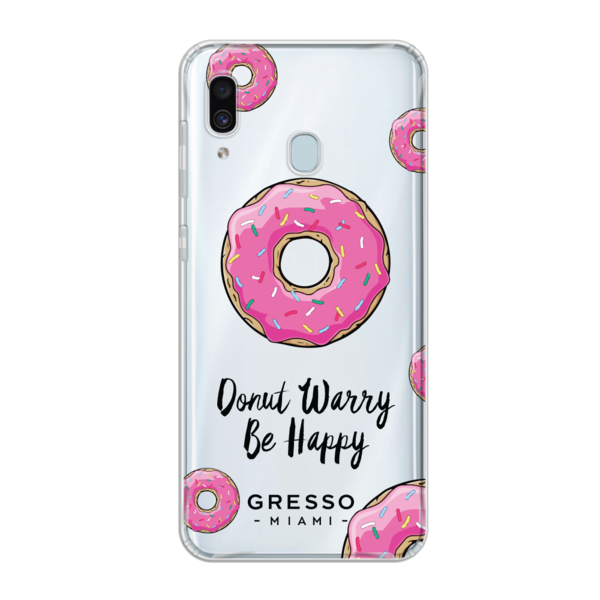 Противоударный чехол для Samsung Galaxy A30. Коллекция Because I'm Happy. Модель Donut Baby..