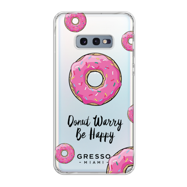 Противоударный чехол для Samsung Galaxy S10e. Коллекция Because I'm Happy. Модель Donut Baby..