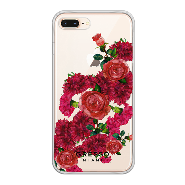 Противоударный чехол для iPhone 8 Plus. Коллекция Flower Power. Модель Moulin Rouge..