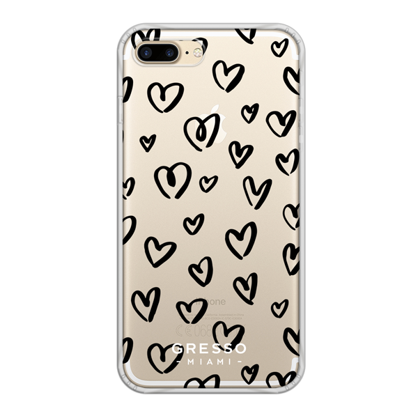 Противоударный чехол для iPhone 7 Plus. Коллекция La La Land. Модель Happy Hearts..