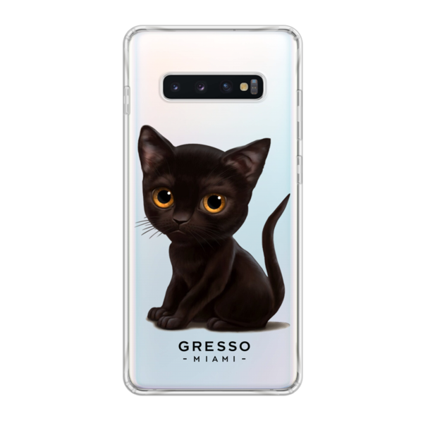 Противоударный чехол для Samsung Galaxy S10. Коллекция Let’s Be Friends!. Модель Bombay Kitten..