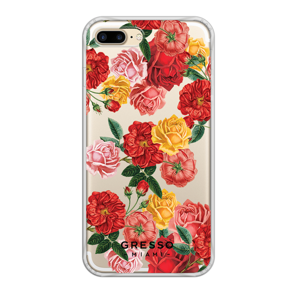Противоударный чехол для iPhone 7 Plus. Коллекция Flower Power. Модель Rose Against Time..