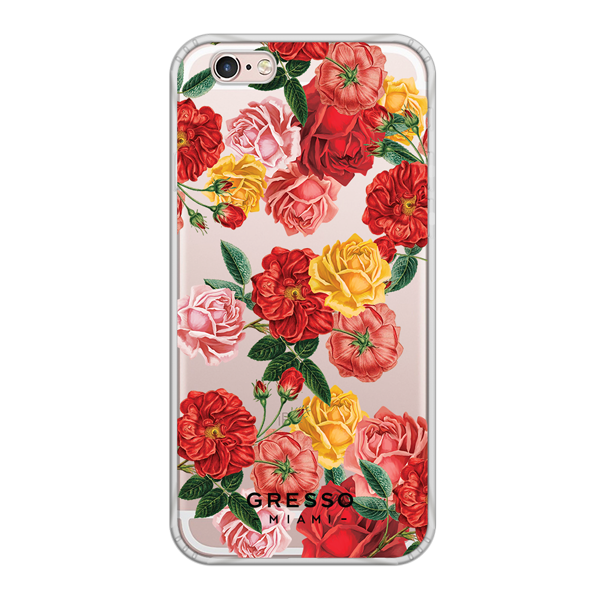 Противоударный чехол для iPhone 6/6S. Коллекция Flower Power. Модель Rose Against Time..