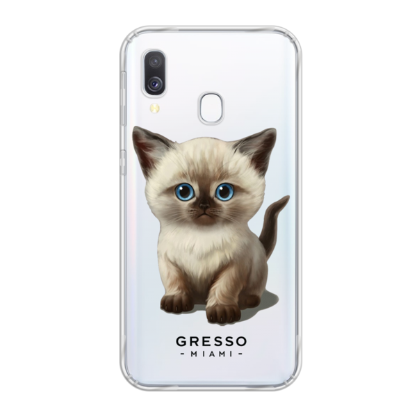 Противоударный чехол для Samsung Galaxy A40. Коллекция Let’s Be Friends!. Модель Siamese Kitten..