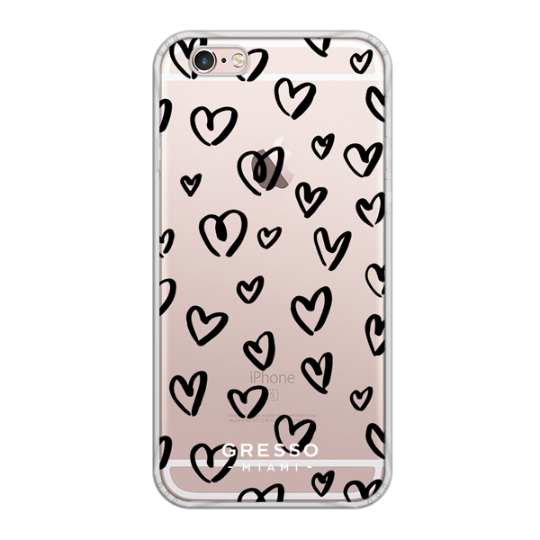 Противоударный чехол для iPhone 6/6S. Коллекция La La Land. Модель Happy Hearts..