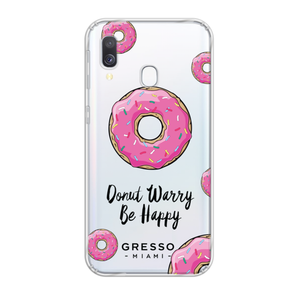 Противоударный чехол для Samsung Galaxy A40. Коллекция Because I'm Happy. Модель Donut Baby..