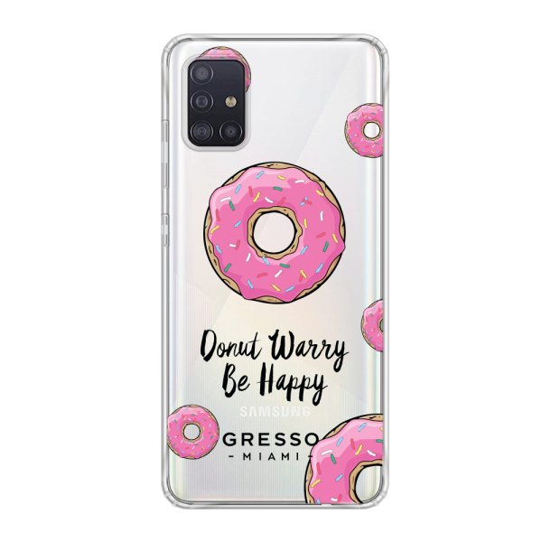 Противоударный чехол для Samsung Galaxy A51. Коллекция Because I'm Happy. Модель Donut Baby..