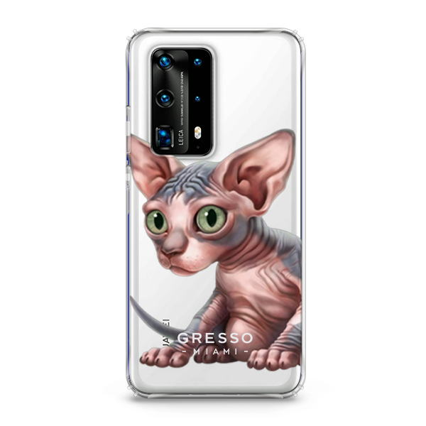 Противоударный чехол для Huawei P40 Pro. Коллекция Let’s Be Friends!. Модель Sphynx Kitten..