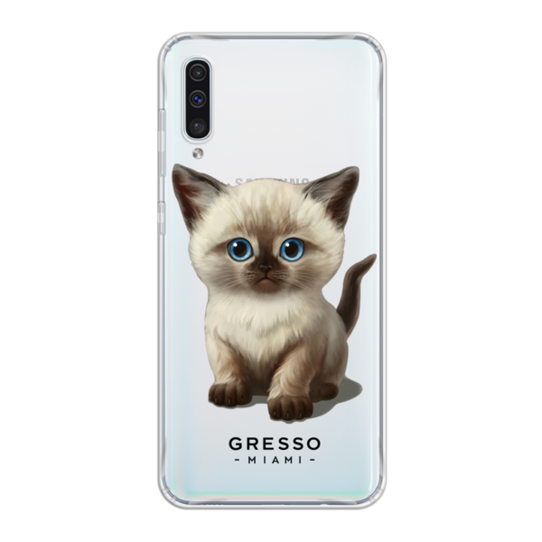 Противоударный чехол для Samsung Galaxy A50. Коллекция Let’s Be Friends!. Модель Siamese Kitten..
