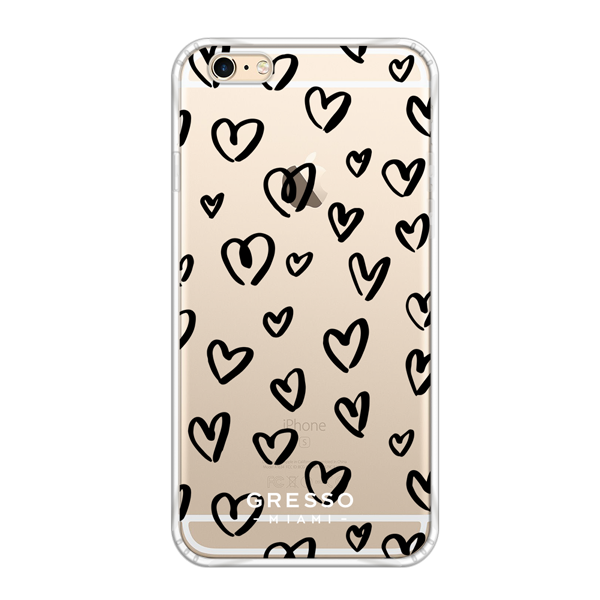 Противоударный чехол для iPhone 6 Plus/6S Plus. Коллекция La La Land. Модель Happy Hearts..