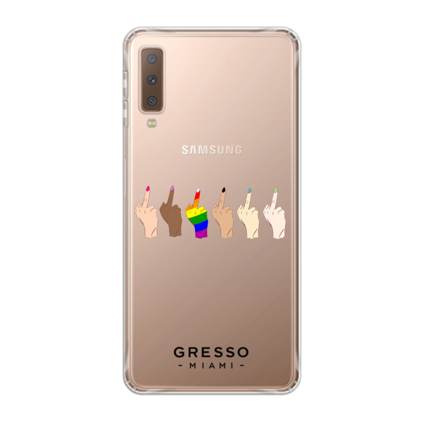 Противоударный чехол для Samsung Galaxy A7 (2018). Коллекция No Limits. Модель Rock Star..