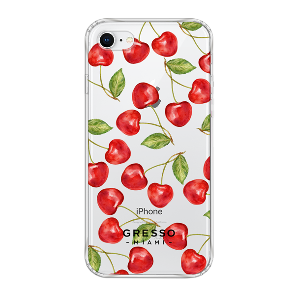 Противоударный чехол для iPhone 8. Коллекция Tutti Frutti. Модель Wild Cherry..