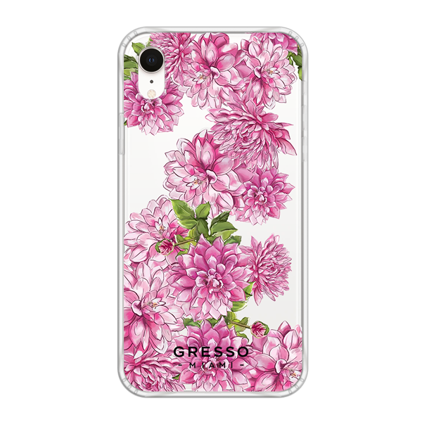 Противоударный чехол для iPhone XR. Коллекция Flower Power. Модель Pink Friday..
