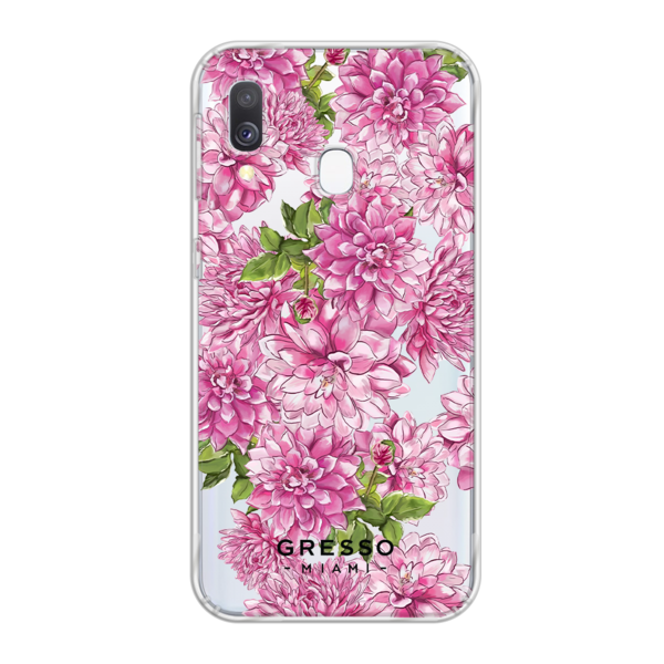 Противоударный чехол для Samsung Galaxy A40. Коллекция Flower Power. Модель Pink Friday..