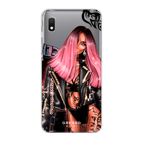 Противоударный чехол для Galaxy A10. Коллекция Cosmopolitan. Модель  Glam Rock..