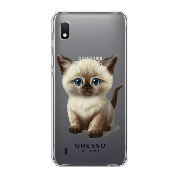 Противоударный чехол для Samsung Galaxy A10. Коллекция Let’s Be Friends!. Модель Siamese Kitten..