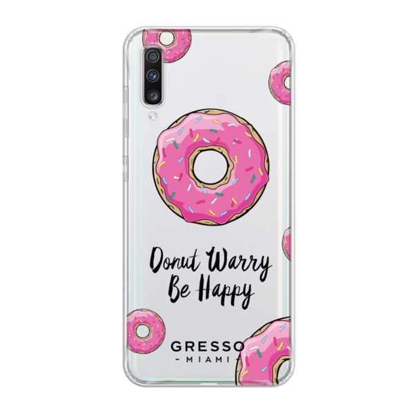 Противоударный чехол для Samsung Galaxy A70. Коллекция Because I'm Happy. Модель Donut Baby..