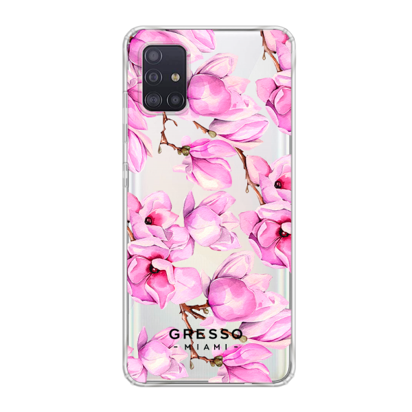 Противоударный чехол для Samsung Galaxy A51. Коллекция Flower Power. Модель The Power of Pink..