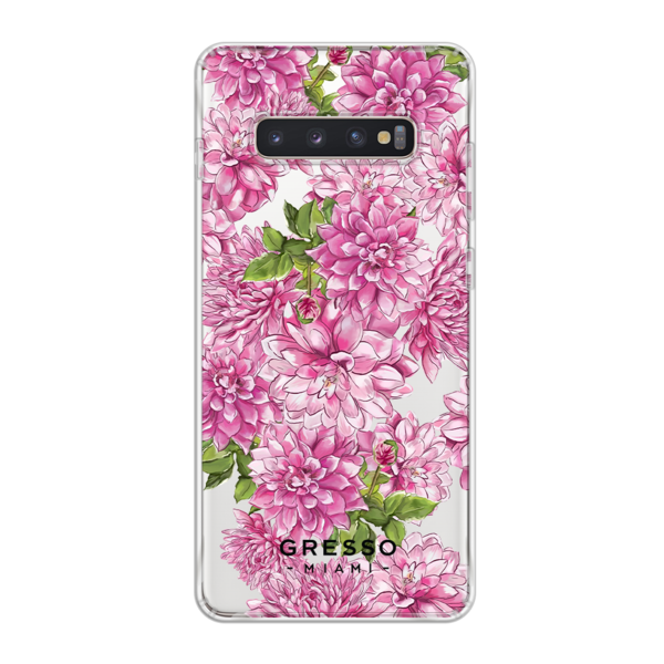 Противоударный чехол для Samsung Galaxy S10 Plus. Коллекция Flower Power. Модель Pink Friday..