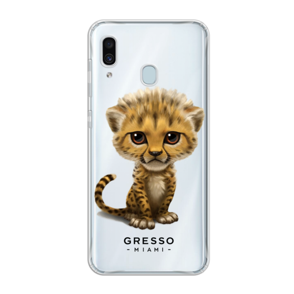 Противоударный чехол для Samsung Galaxy A30. Коллекция Let’s Be Friends!. Модель Cheetah..
