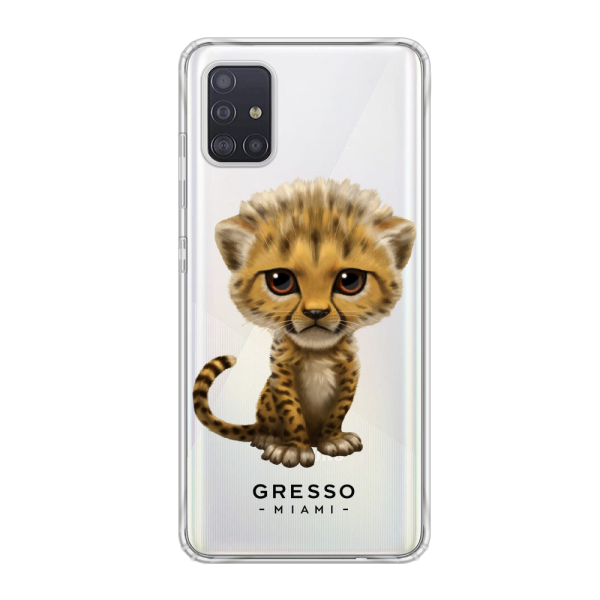 Противоударный чехол для Samsung Galaxy A51. Коллекция Let’s Be Friends!. Модель Cheetah..