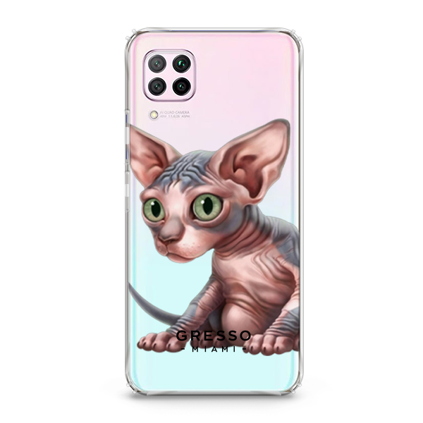 Противоударный чехол для Huawei P40 Lite. Коллекция Let’s Be Friends!. Модель Sphynx Kitten..