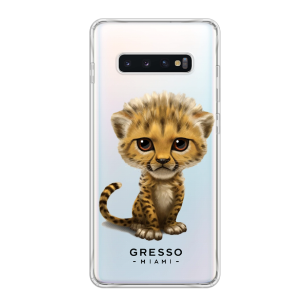 Противоударный чехол для Samsung Galaxy S10. Коллекция Let’s Be Friends!. Модель Cheetah..