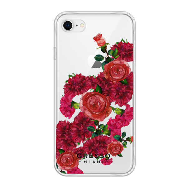 Противоударный чехол для iPhone 8. Коллекция Flower Power. Модель Moulin Rouge..