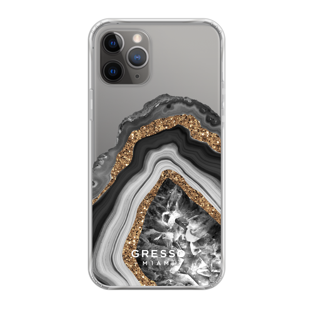 Противоударный чехол для iPhone 11 Pro. Коллекция Drama Queen. Модель Black  Agate.