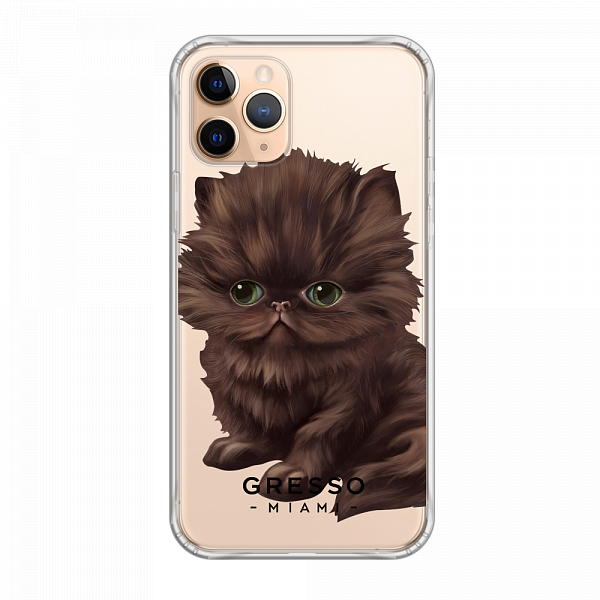 Противоударный чехол для iPhone 11 Pro. Коллекция Let’s Be Friends!. Модель Persian Kitten..